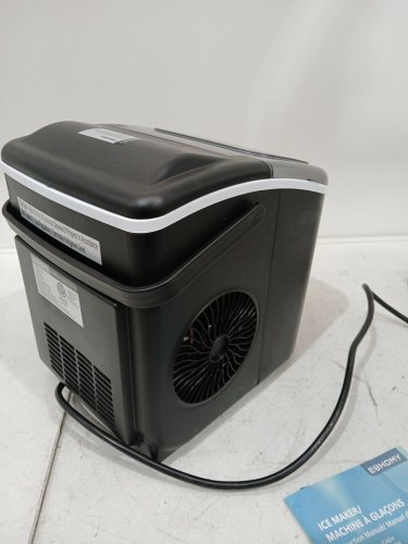 EUHOMY Countertop Ice Maker Machine with Handle, Basket and Scoop - MAKES 26LB/Day - BLACK (MODEL: im-06d/IM001-Bbl-CAEH) image 8