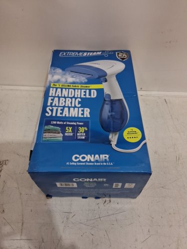 CONAIR handheld fabric steamer - 1100W - White/blue (Model: GS23C) image 2