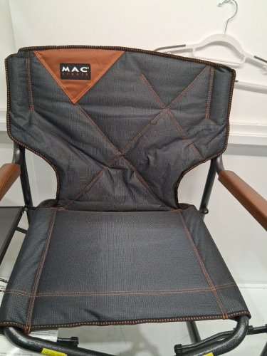 Mac Sports Folding Director Camping Chair- UPTO 300LBS - GREY (MODEL: 1872256) image 4