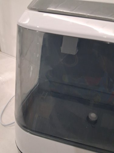BabyBrezza Bottle Washer Pro 3-in-1 washer/sterilizer/dryer - holds 4 bottles - black/white (model: BRZ0103) image 6