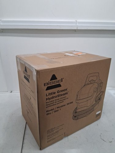 BISSELL LITTLE GREEN HYDROSTEAM multi-surface PORTABLE DEEP carpet/upholstery CLEANER - 64oz water tank - black (MODEL: 3618B TYPE 2) image 7