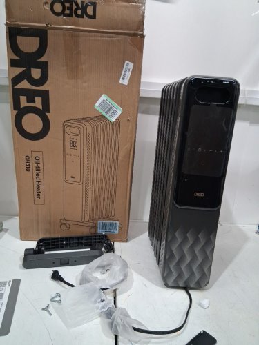 DREO electric Oil-filled radiator Heater with remote control - 1500w - dark Grey (Model: DR-HSH010) image 2