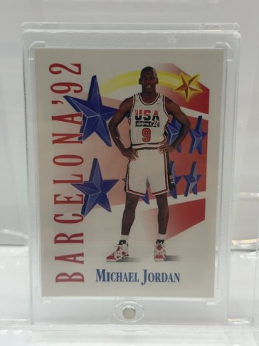 SKYBOX MICHAEL JORDAN BARCELONA 1992 OLYMPICS USA BASKETBALL TEAM CARD #534 image 11