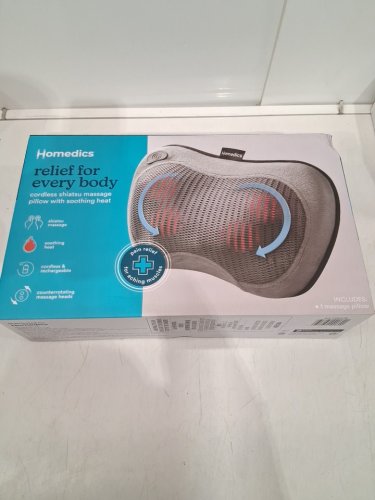 homedics CORDLESS SHIATSU MASSAGE PILLOW with soothing heat (MODEL: SP-115HJ) image 2
