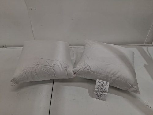 2pk throw pillow inserts - 18" x 18" - white image 2