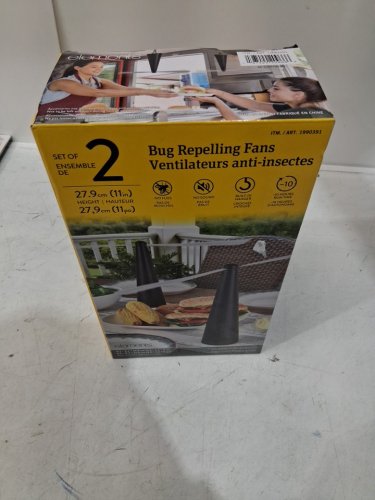 2pk ELEMENTS rechargeable Bug Repeller Fans - black (model: 1990391) image 2