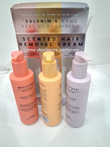 3pc meltoway scented hair removal cream - 200ml each - guava butter / mango magic / fairy floss image 3