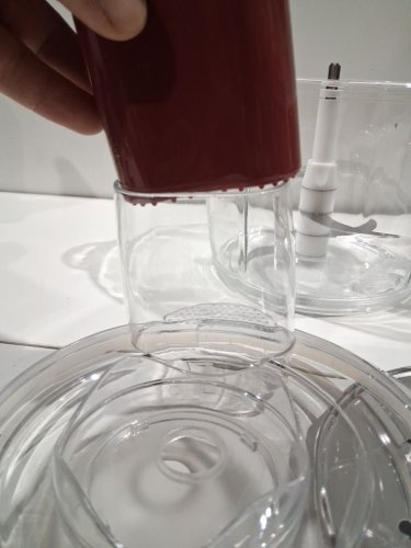 curtis stone digital glass bowl chop master - maroon/red (model: 105-504) image 5