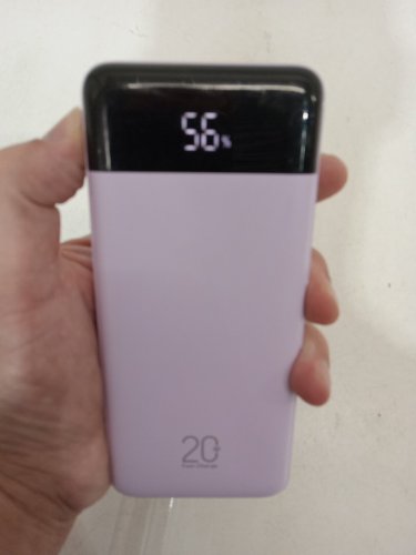 Charmast Power Bank with Built in Cables - 20000mAh - purple (model: c2065) image 2