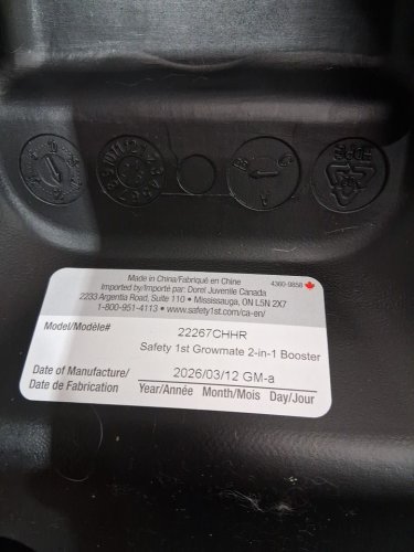 SAFETY 1ST GROWMATE 2-IN-1 BELT-POSITIONING BOOSTER CAR SEAT - 40–100LBS - HEXAGON HORIZON BLACK (MODEL: 22267CHHR) image 5
