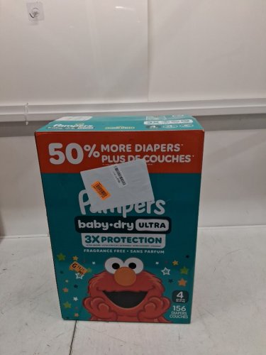 156PK PAMPERS BABY DRY ULTRA DIAPERS - SIZE 4 image 2