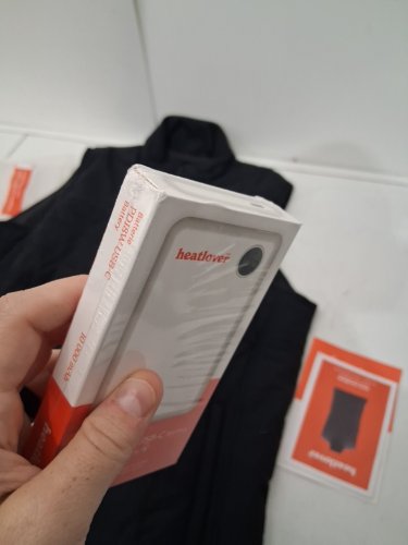 unisex heatlovers heated puffer vest with rechargeable battery pack - small - black image 4