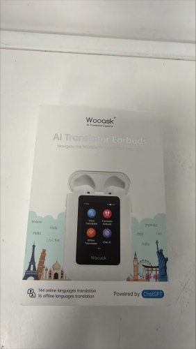 WOOASK AI TRANSLATOR EARBUDS - 2.0" TFT IPS; 1000 MAH; DC5V=1A; USB-C; WIFI (MODEL: A8) image 6