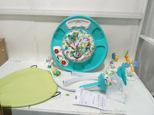 Bright Starts Bounce Bounce Baby 2-in-1 Activity Center Jumper and Table - 6m+ - Playful Pond Green (MODEL: 11565) image 3