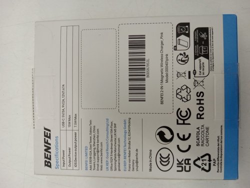 BENFEI 2-IN-1 Magenetic Wireless Charger USB-A / USB-C - 15W Output - Pink (Model: 000401pink) image 4