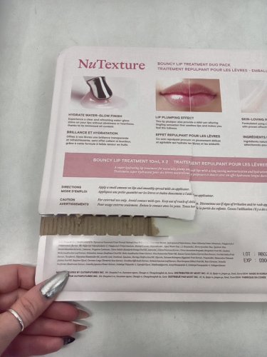 2PK NUTEXTURE BOUNCY LIP TREATMENT - HYDRATING/PLUMPING - 10ML/EACH - CLEAR image 3