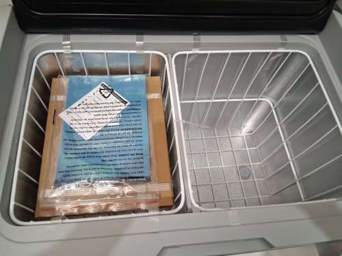 EUHOMY PORTABLE CAR REFRIGERATOR WITH WHEELS - 12V, 35L CAPACITY - BLACK (MODEL: CF003-35BL-caeh) image 5