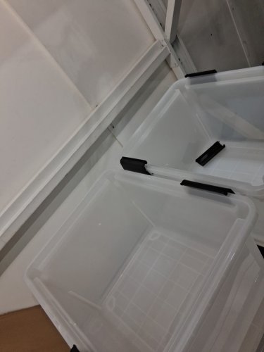 4PK IRIS USA WEATHERTIGHT STORAGE BOX - 32 QUART - CLEAR - (MODEL: UCB-FB) image 4