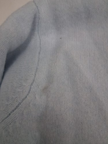 WOMEN'S GEOrGE V-NECK SWEATER - MEDIUM - LIGHT BLUE image 5