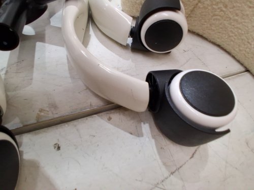 teddy fleece upholstered armless office chair - off white - (model: uslcrdarcecru) image 4