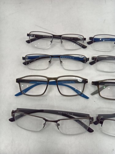 8 ASSORTED +1.25 readers - assorted colours & frame shape image 2