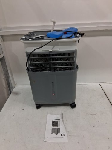 Portable Air Cooler with Water Tank Evaporative Cooling - 8l - white/grey (model: zwn-112) image 2