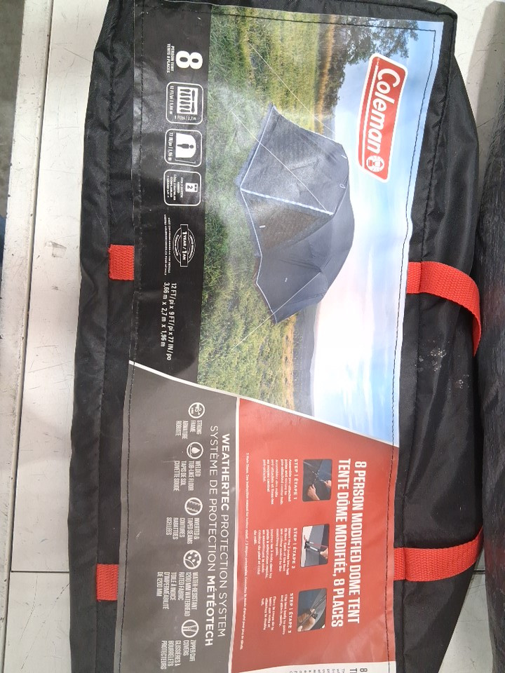 COLEMAN 8-PERSON modified dome full fly CAMPING TENT - 9FT x 12FT x 6FT - blue (MODEL: 1985281) image 3