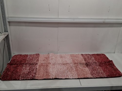Kitinjoy Indoor Outdoor Door Mat - 5ft x 2ft, Non-Slip, Washable, Dirt Trapper, - red stripes image 4