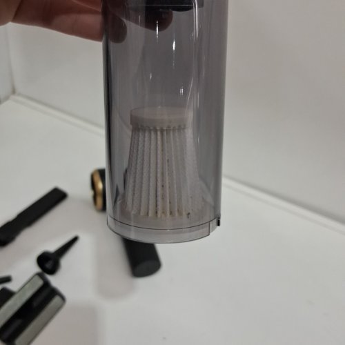 jixinmiyue rechargeable handheld mini vacuum cleaner - 16000pa - black/gold (model: hx-606) image 5