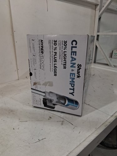 Shark Clean & Empty Cordless Stick Vacuum & Auto-Empty System, Self Cleaning Brushroll, HEPA Filtration - white/blue - (model:BU3521C) image 2
