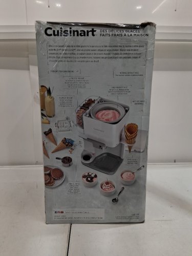 Cuisinart mix-it-in electric soft serve ice cream/frozen dessert maker - 1.5qt capacity - white (model: ice-48c) image 11