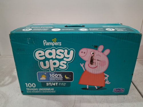 100PK Pampers easy ups disposable toddler training underwear - SIZE 3T/4T (30-40lb) - peppa pig image 2