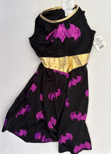 GIRLS RUBIES DC BATGIRL COSTUME (DRESS ONLY) - MEDIUM (8-10) - BLACK/PURPLE/GOLD (STYLE: 1001753) image 2