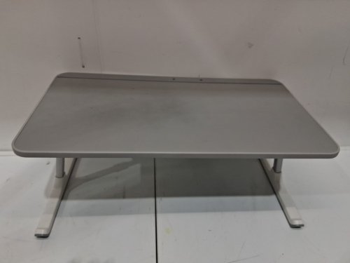 Foldable Laptop Bed Tray Table - 23" X 15" - GREY/WHITE image 3