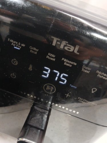 t-fal infrared heat technology air fryer - 5L / 5.3QT - black - (Model: 1991991) image 3