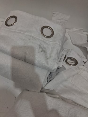 (2 PANEL) Beautyrest GROMMET TOP Blackout Curtain WITH LINER  - 52" X 90" - WHITE (MODEL:6699105 image 5