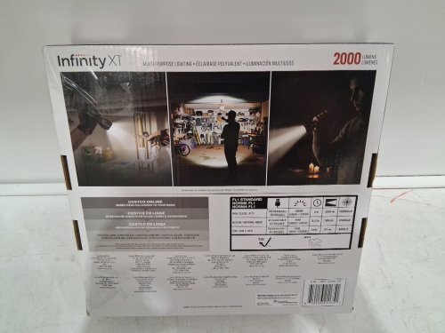 2PK INFINITY X1 LED FLASHLIGHTS -  2000LM - BLACK image 5