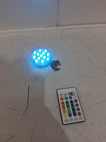 4PK 13 LED Underwater  Rechargeable Swimming Pool lights - white image 4