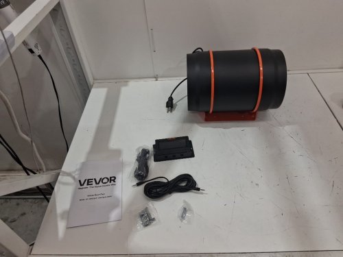 INLINE DUCT FAN VENTILATION FOR HYDROPONICS - 8" - 807cfm - 110v to 240v - black (MODEL: ‎HF-200Pe) image 3