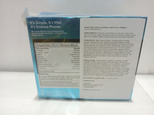 2pk SIMPLY VITAL 10 IN 1 DEEP CARE BODY LOTION with collagen, retinol & hyaluronic acid - 295ml each - femme vanilla image 5