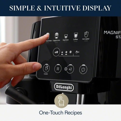 DE'LONGHI MAGNIFICA START FULLY AUTOMATIC ESPRESSO MACHINE WITH AUTOMATIC MILK FROTHER - BLACK (MODEL: ECAM22080B) image 2