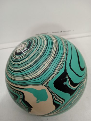 Softroll 5 Pin Bowling Ball - 4.75" - White / Black / Teal image 2