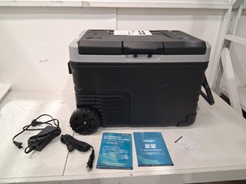 EUHOMY PORTABLE COOLER ON WHEELS FOR CAR - 12V - 50L - BLACK (MODEL: CFB-50) image 2