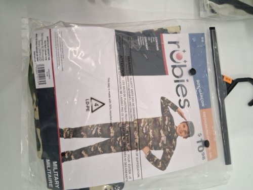 3PC BOYS RUBIES MILITARY COSTUME HAT, SHIRT AND PANTS - MEDIUM (8-10) - GREEN (STYLE: 701380) image 2