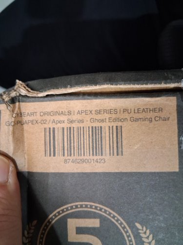 Cybeart Apex Series Ghost Edition Gaming Chair 22.5" x 20.5" x 56" - black image 9