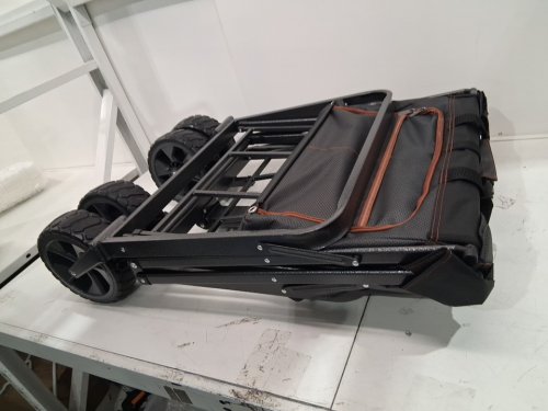 MAC SPORTS FOLDING WAGON WITH BRAKES AND POCKETS - 8.6" X 21.7" X 25" - 350LBS CAP - BLACK (MODEL: 1872234) image 3