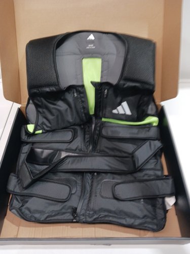 adidas Performance Adjustable Weight Vest - OSFM - 20LBS - black/green (MODEL: ADWT-126371-NL) image 3