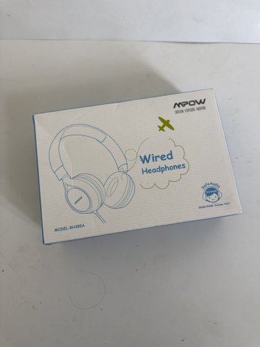 KID'S MPOW WIRED FOLDABLE HEADPHONES WITH VOLUME CONTROL - TEAL / PURPLE (MODEL: BH385A) image 2