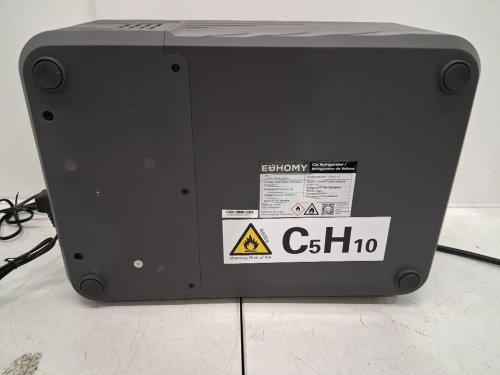 EUHOMY CAR REFRIGERATOR COMPRESSOR ELECTRIC COOLER WITH APP CONTROL - 12V - 10L - BLACK/GREY (MODEL: CF020-10GR-CAEH) image 6