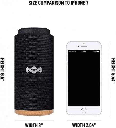 House of Marley No Bounds Sport waterproof Portable Bluetooth Audio System Speaker - Blue (Model: EM-JA016-BL) image 2